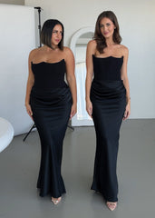 Persephone Corset Dress in Black