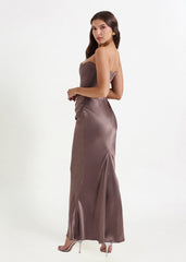 Persephone Corset Dress in Smoke