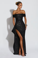 Joyce Black Sparkle Maxi Dress