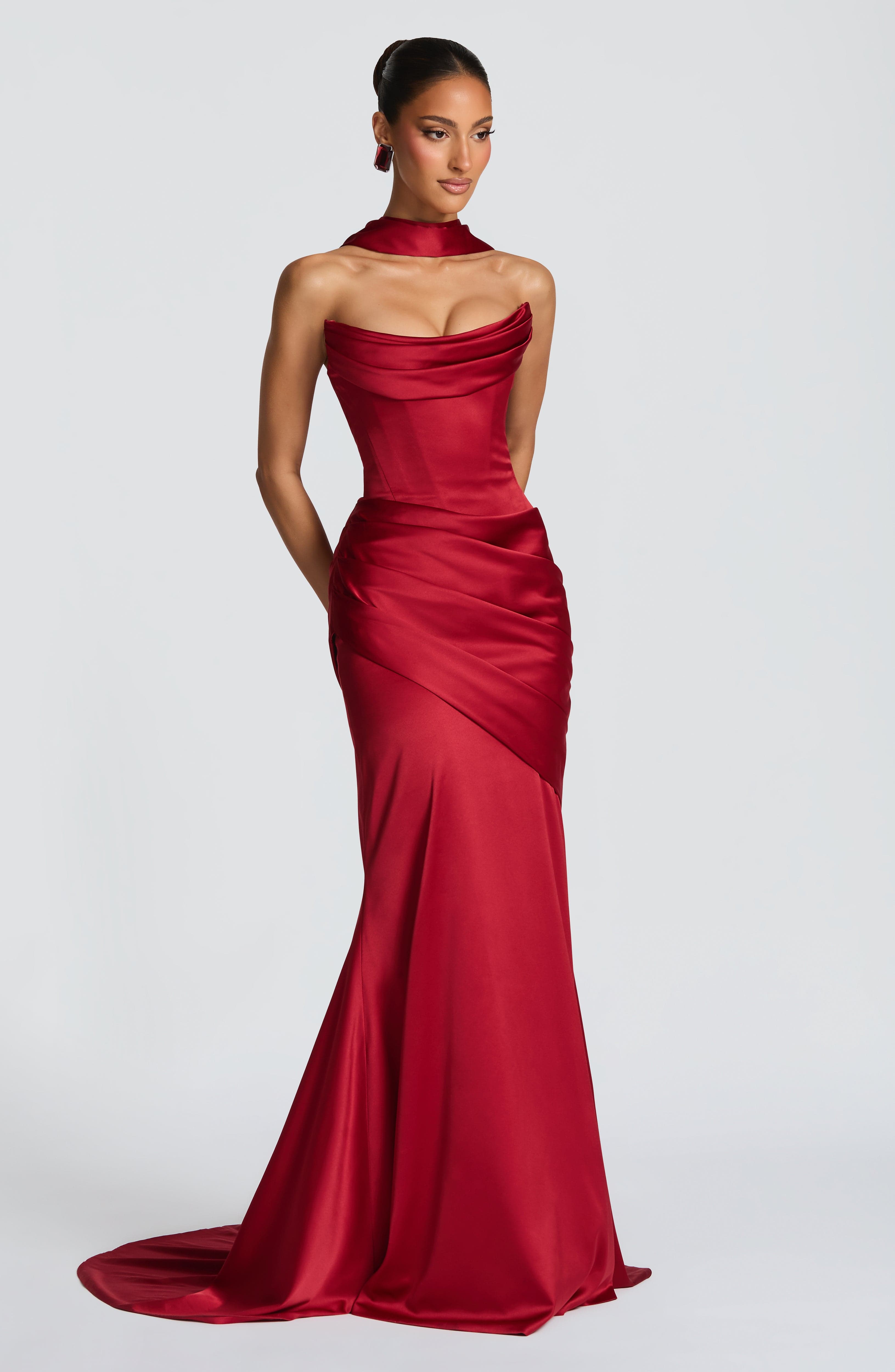 Deep Red Kensington Maxi Dress