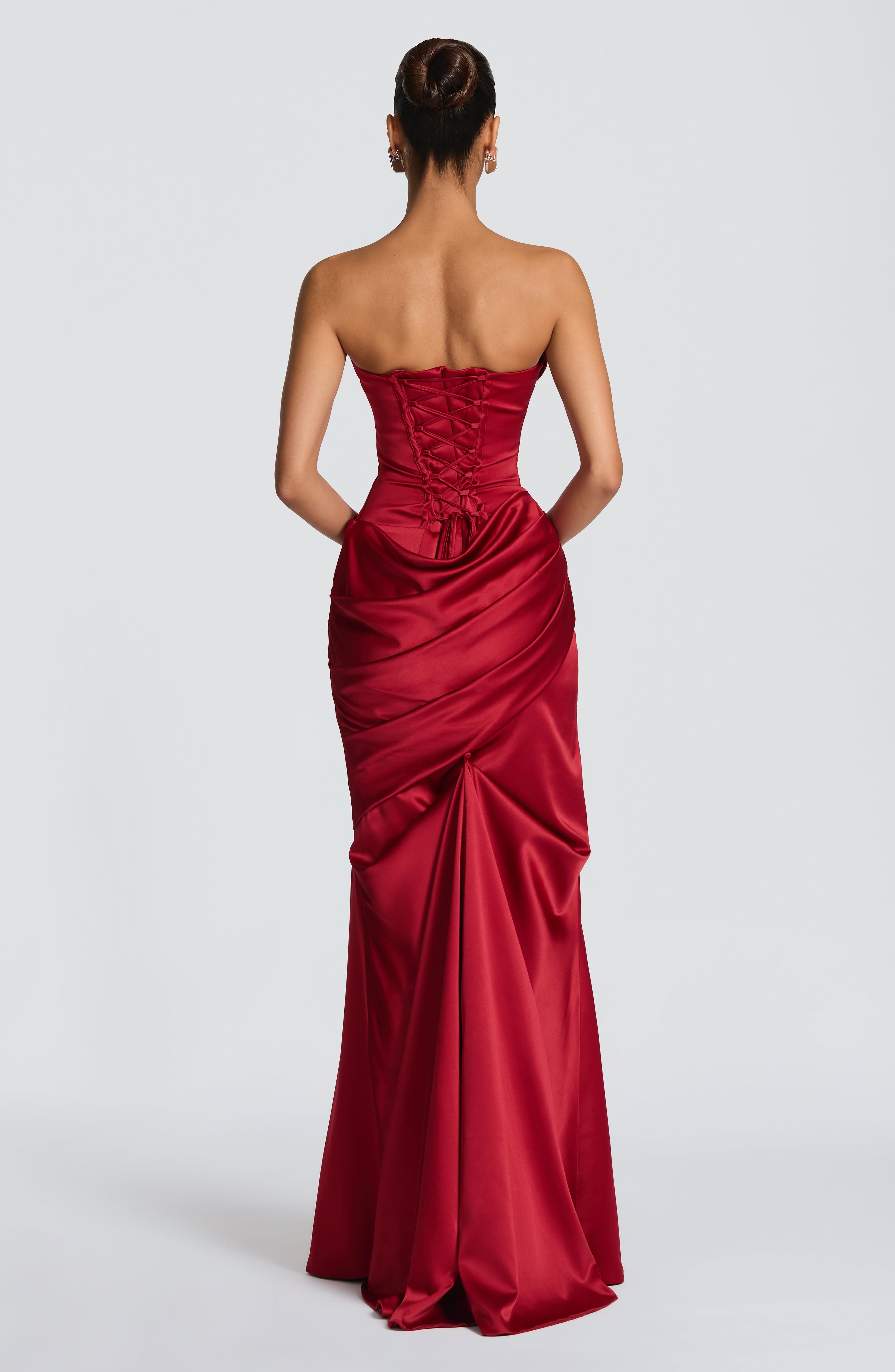 Deep Red Kensington Maxi Dress