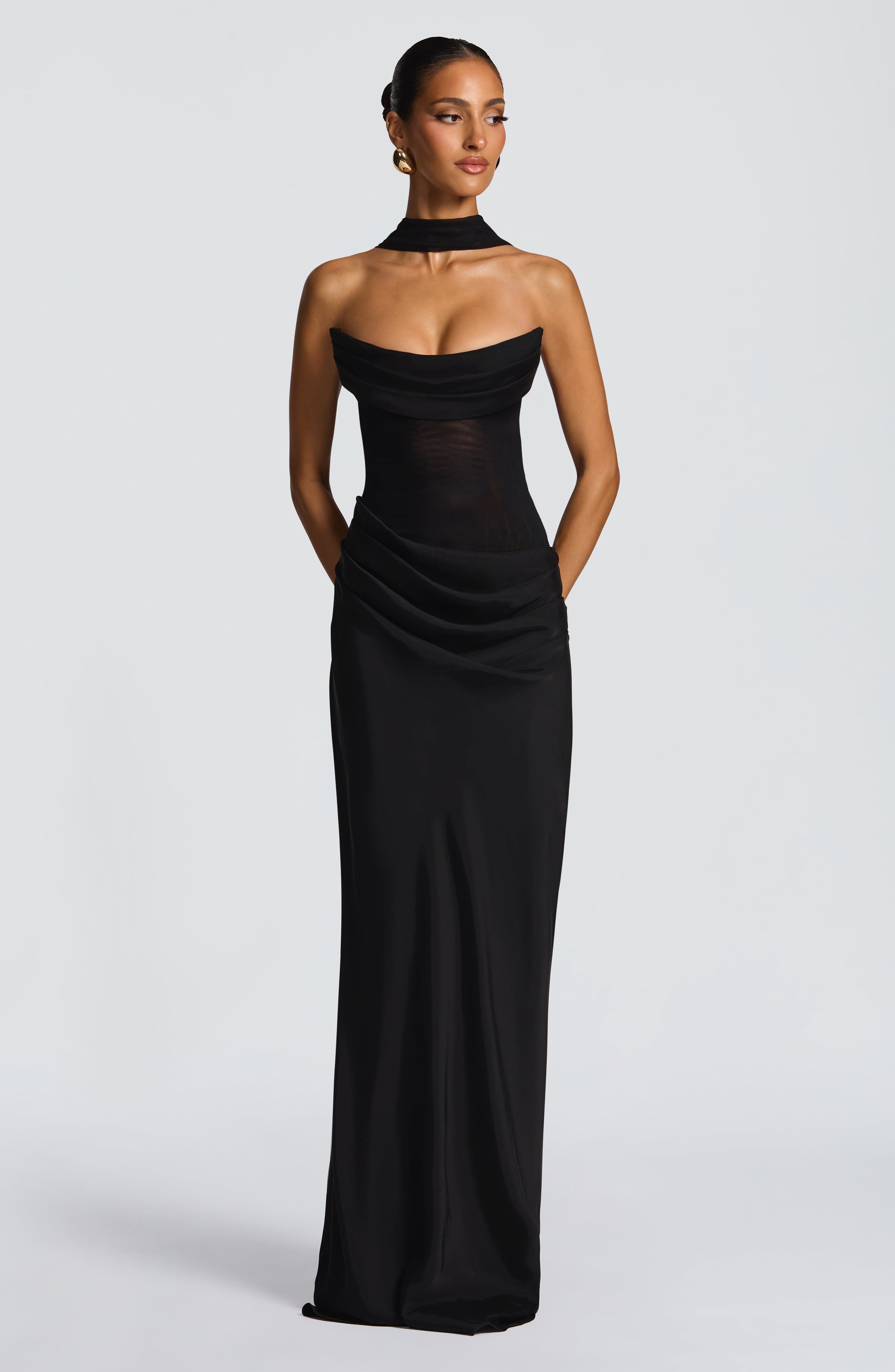 Liora Black Maxi Dress