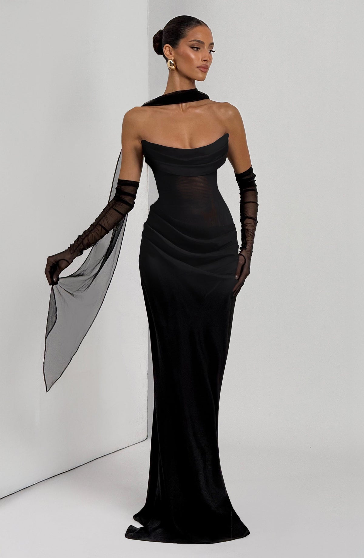 Liora Black Maxi Dress