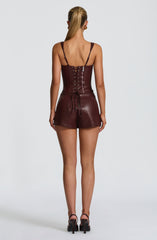 Burgundy Liv Shorts