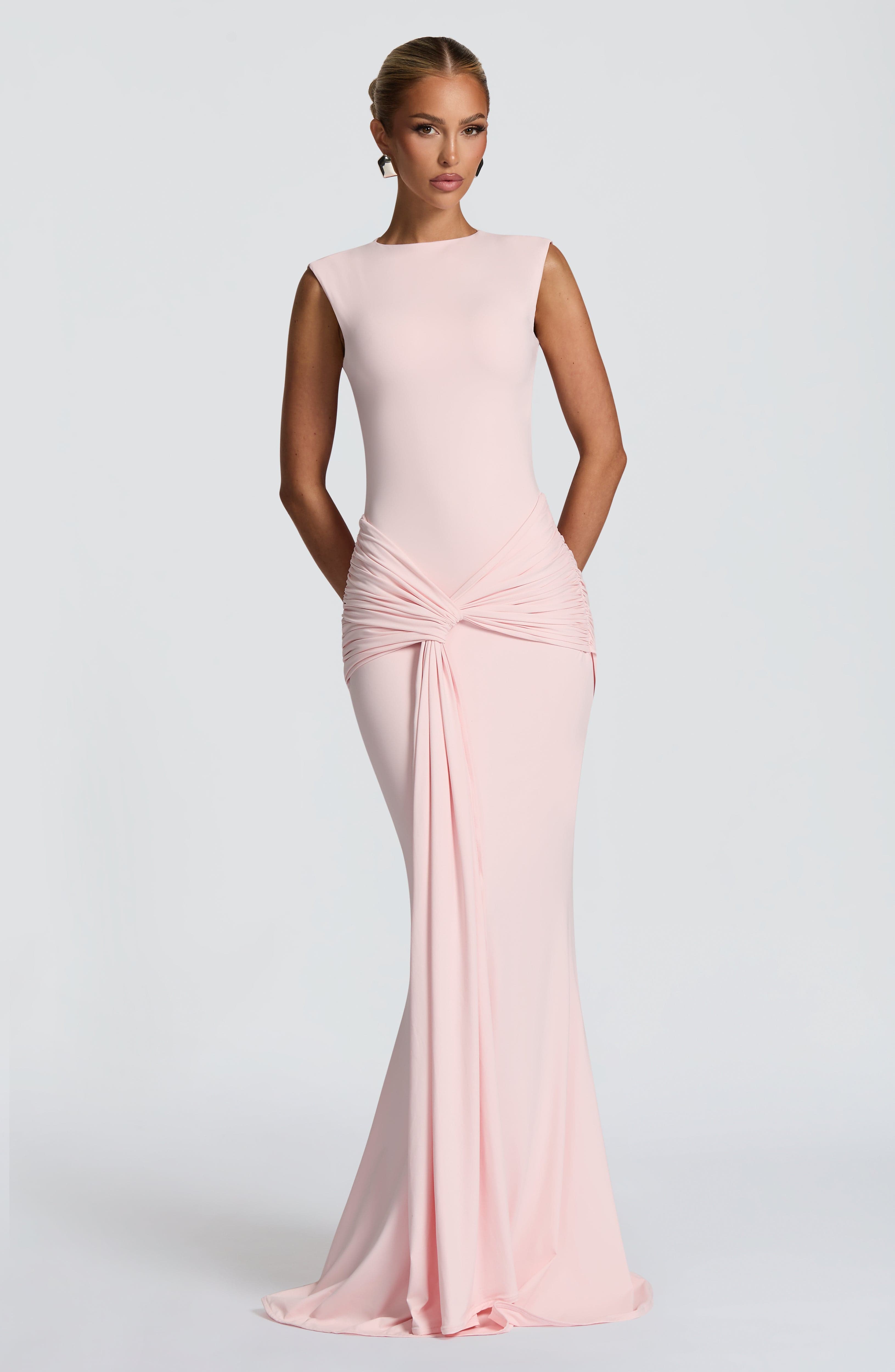 Lorenza Blush Maxi Dress