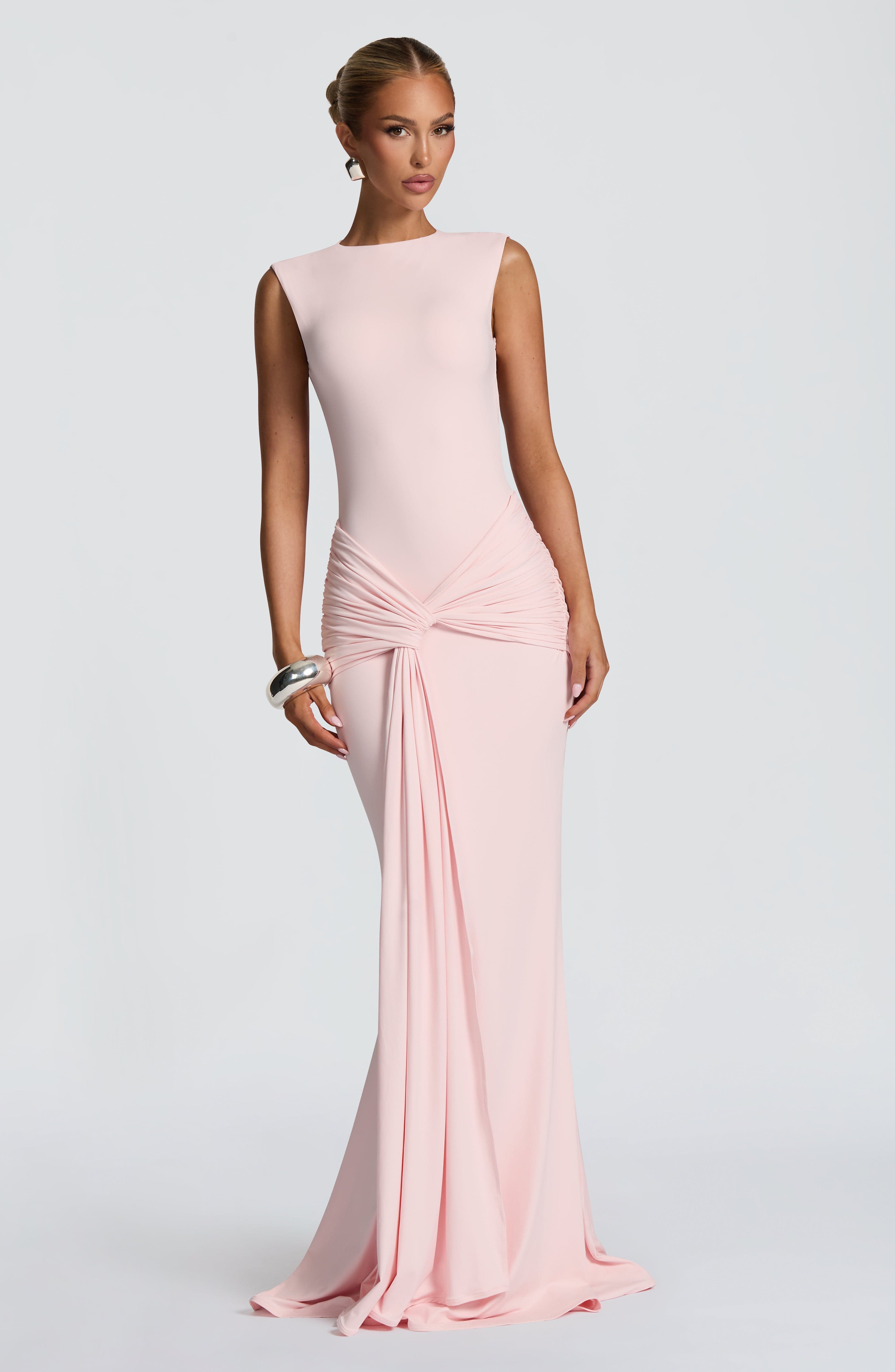 Lorenza Blush Maxi Dress