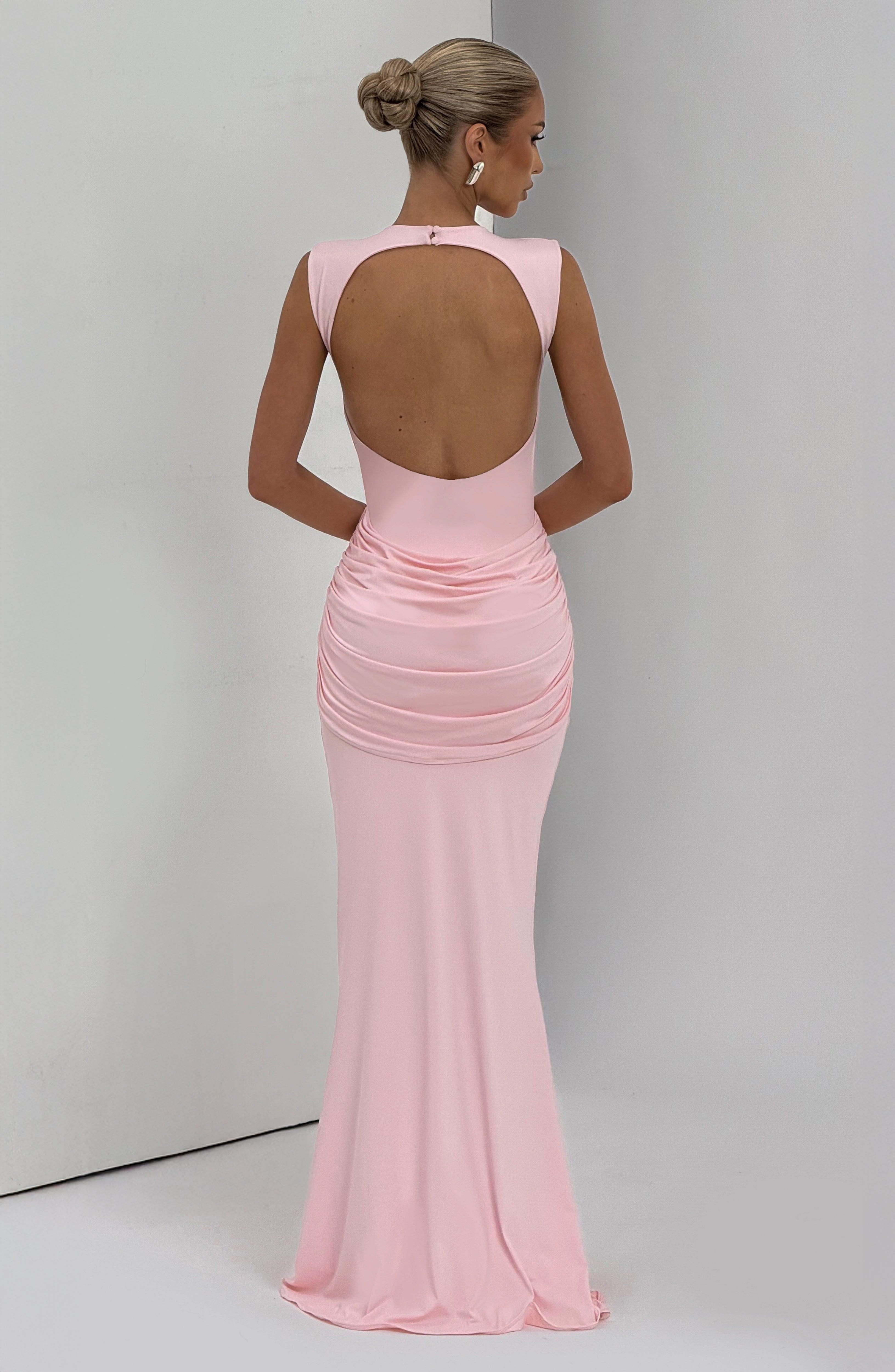 Lorenza Blush Maxi Dress