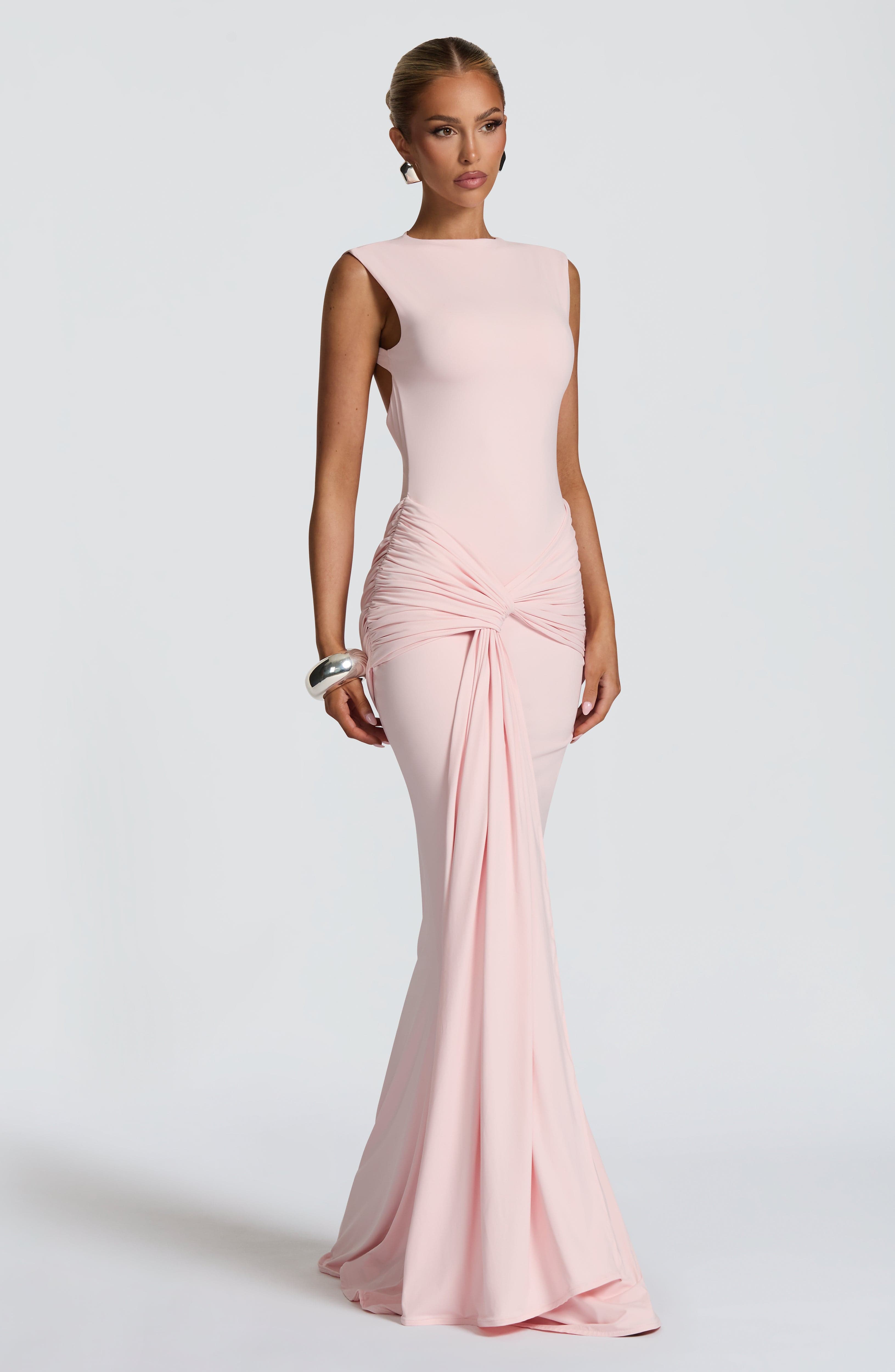 Lorenza Blush Maxi Dress