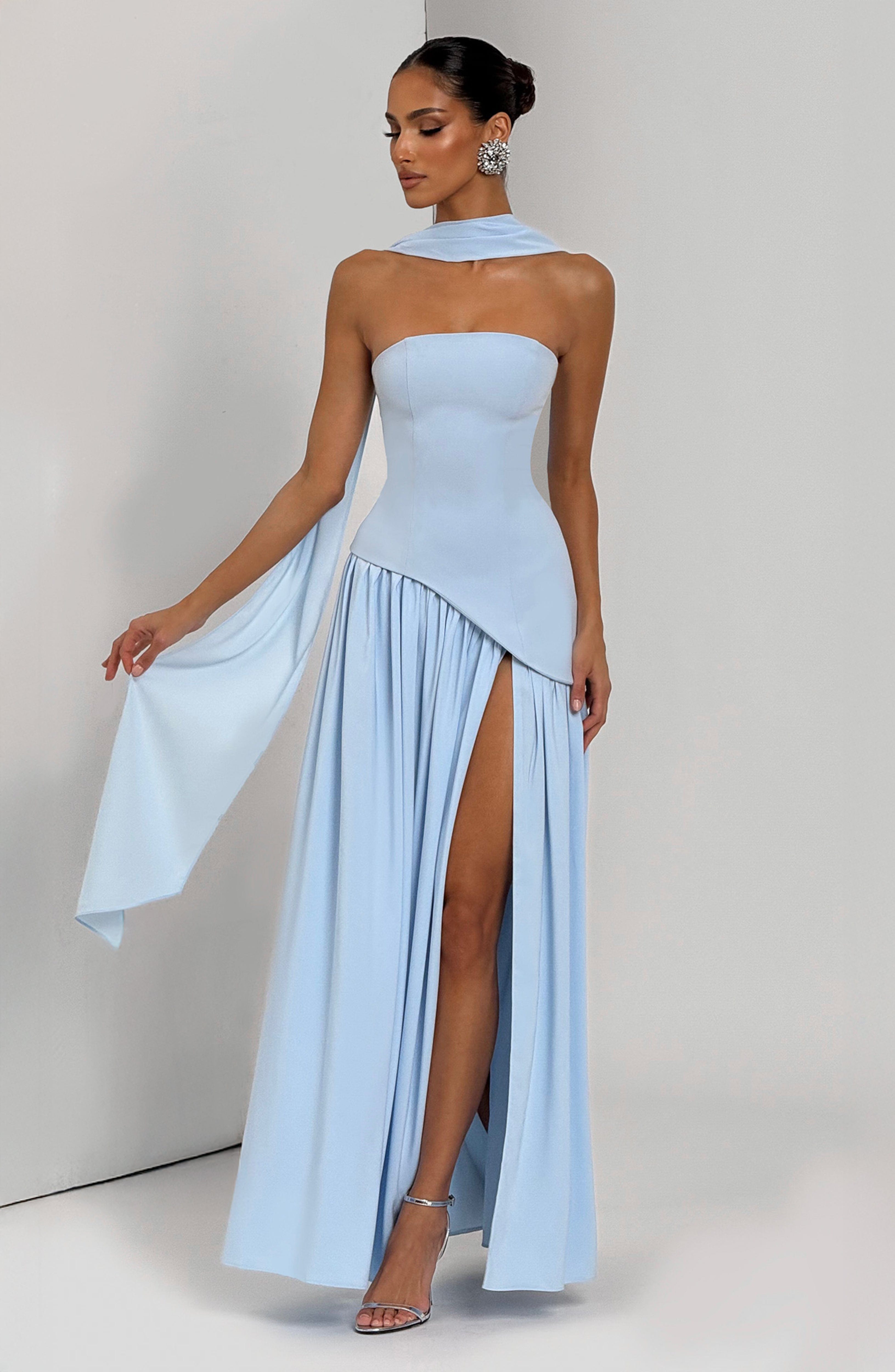 Maliyah Baby Blue Maxi Dress