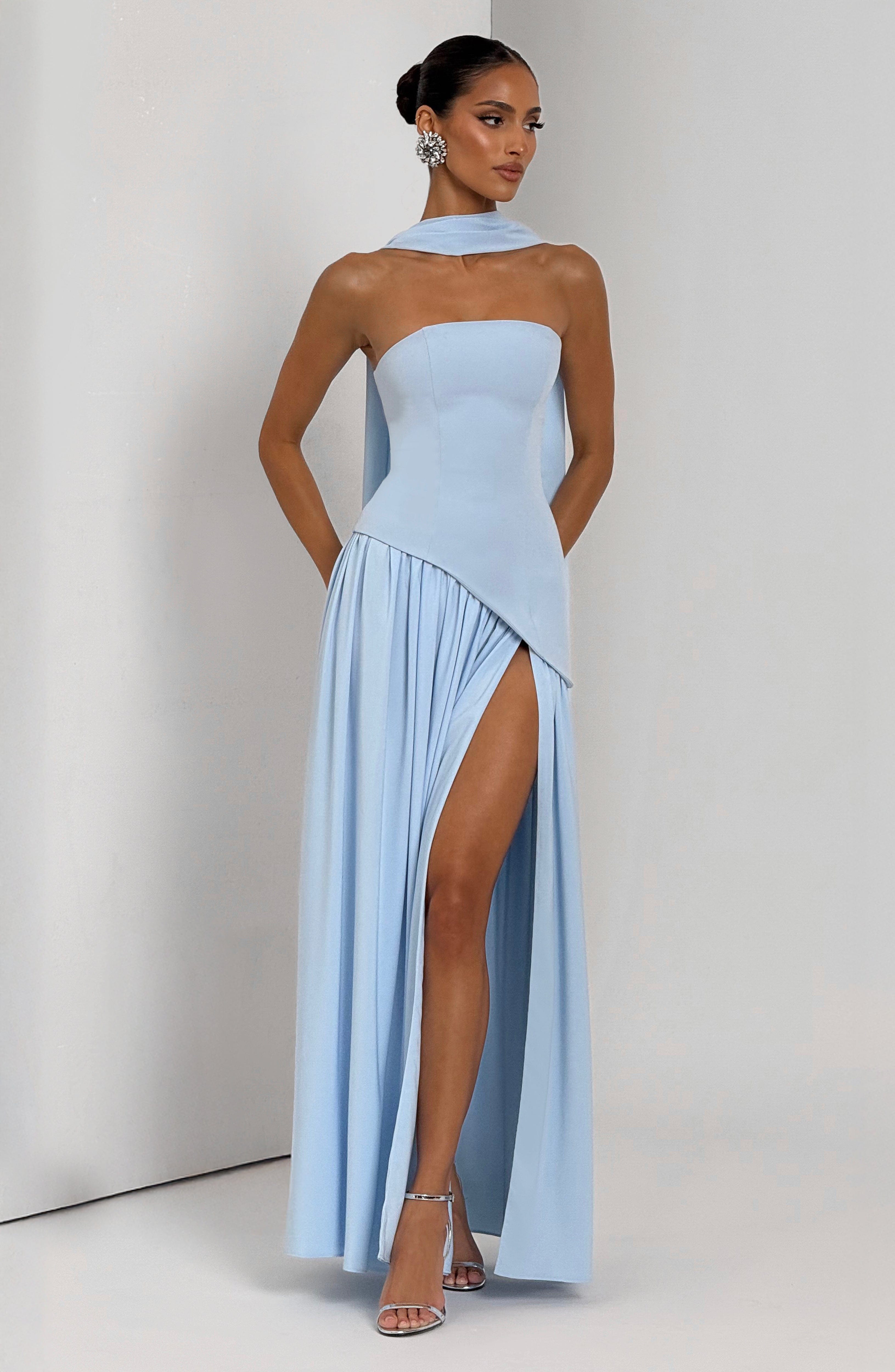 Maliyah Baby Blue Maxi Dress