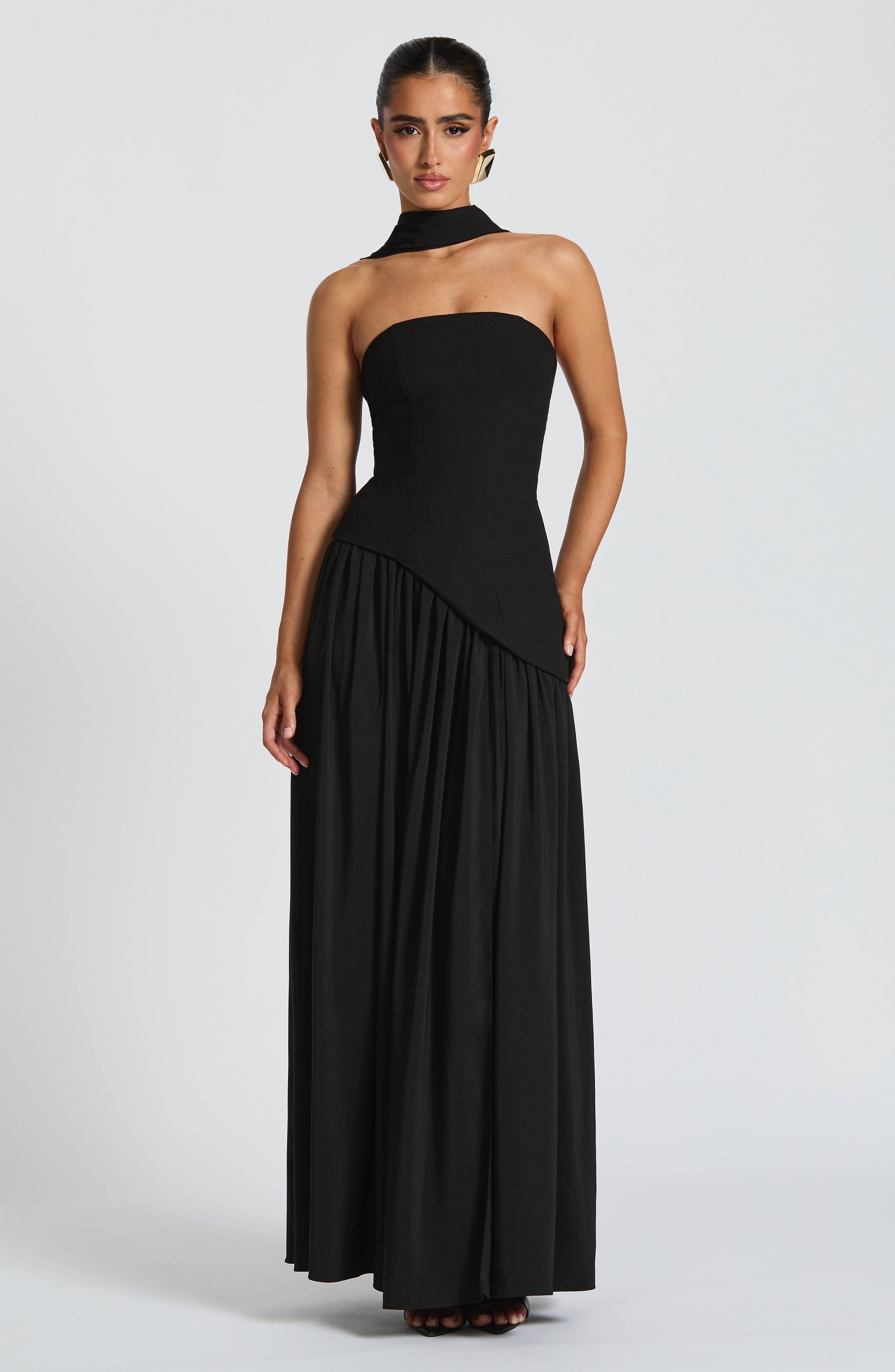 Maliyah Black Maxi Dress