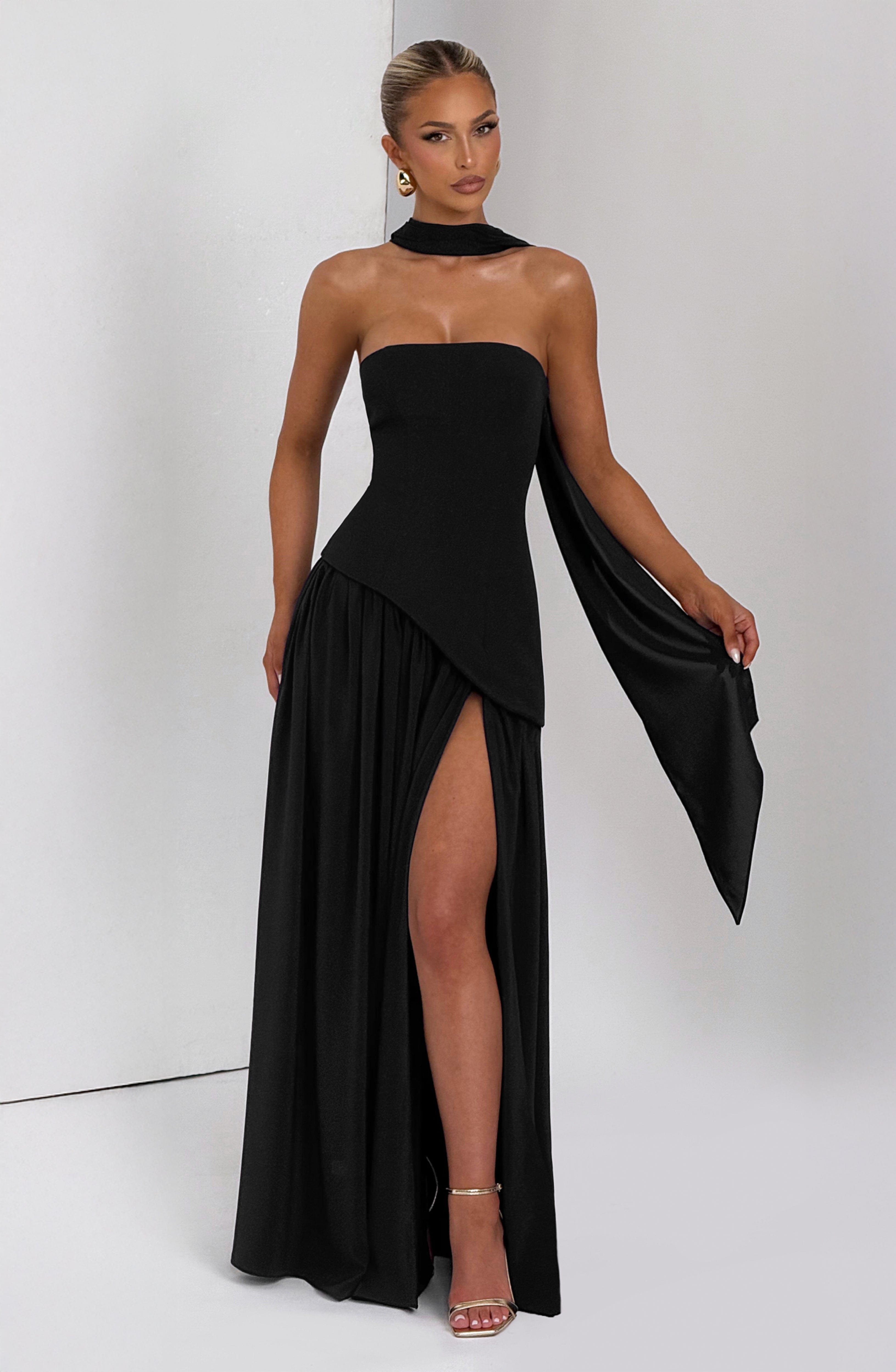 Maliyah Black Maxi Dress