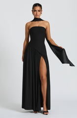 Maliyah Black Maxi Dress