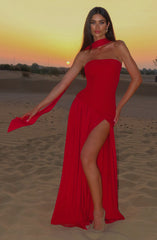 Maliyah Red Maxi Dress