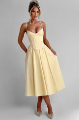 Mariella Lemon Midi Dress