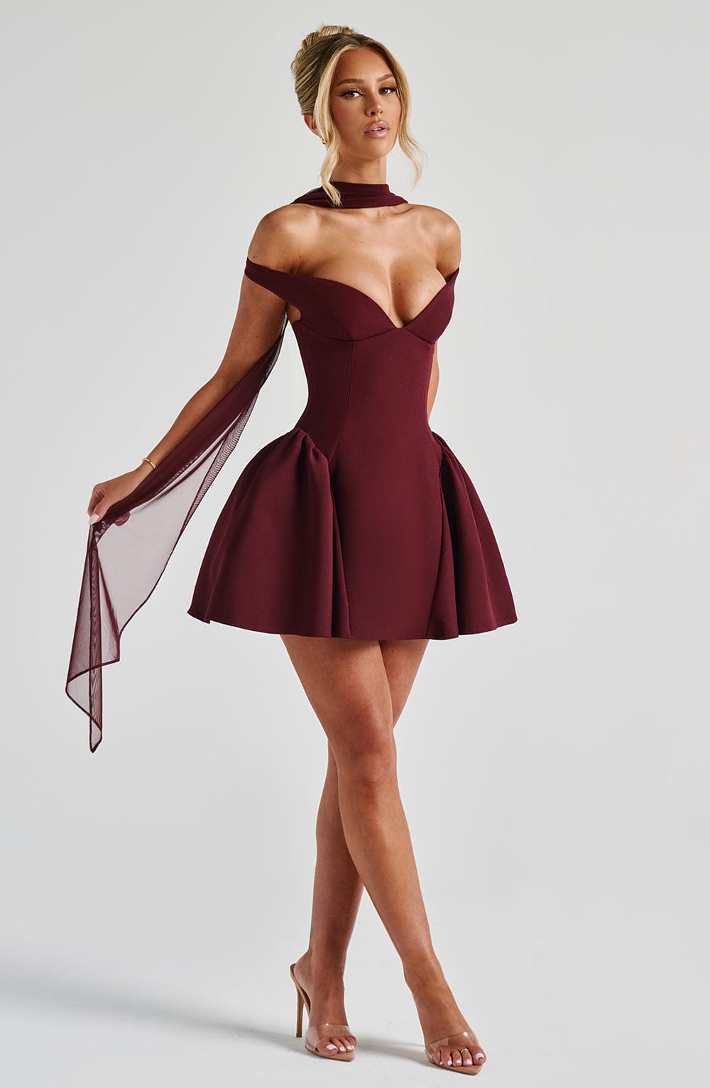 Cherry Lacquer Marla Mini Dress