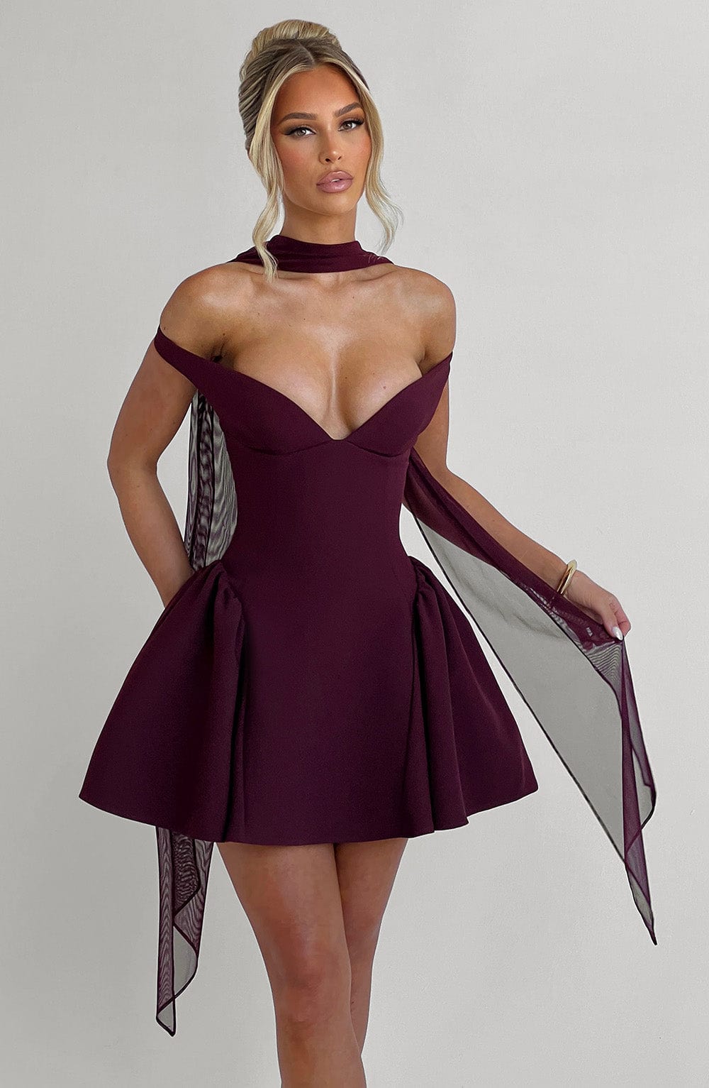 Cherry Lacquer Marla Mini Dress
