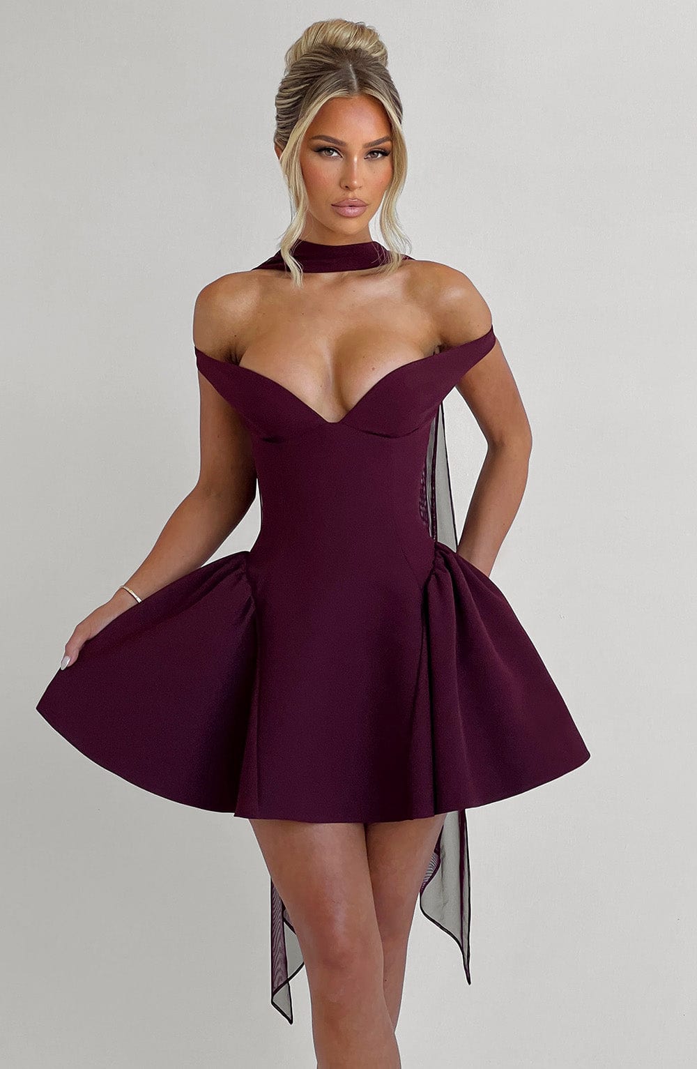 Cherry Lacquer Marla Mini Dress