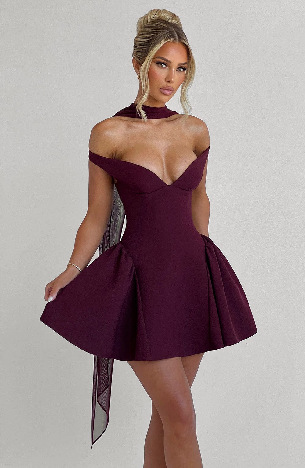 Cherry Lacquer Marla Mini Dress