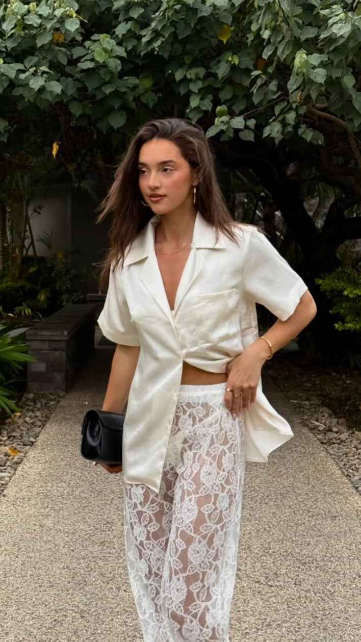 SHEER LACE MIDI CASUAL SUMMER DRESS