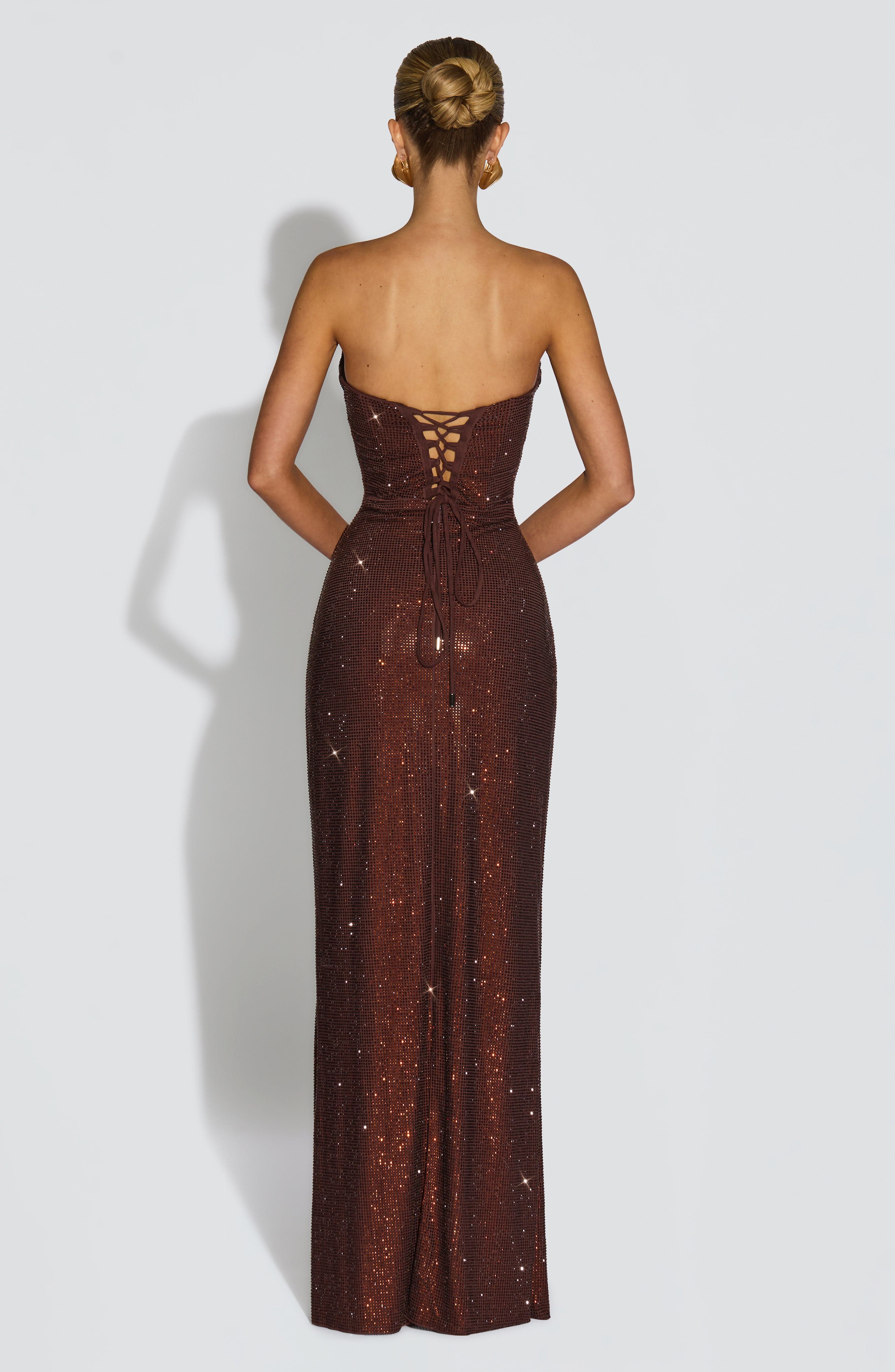 Plum Brown Mirabella Maxi Dress