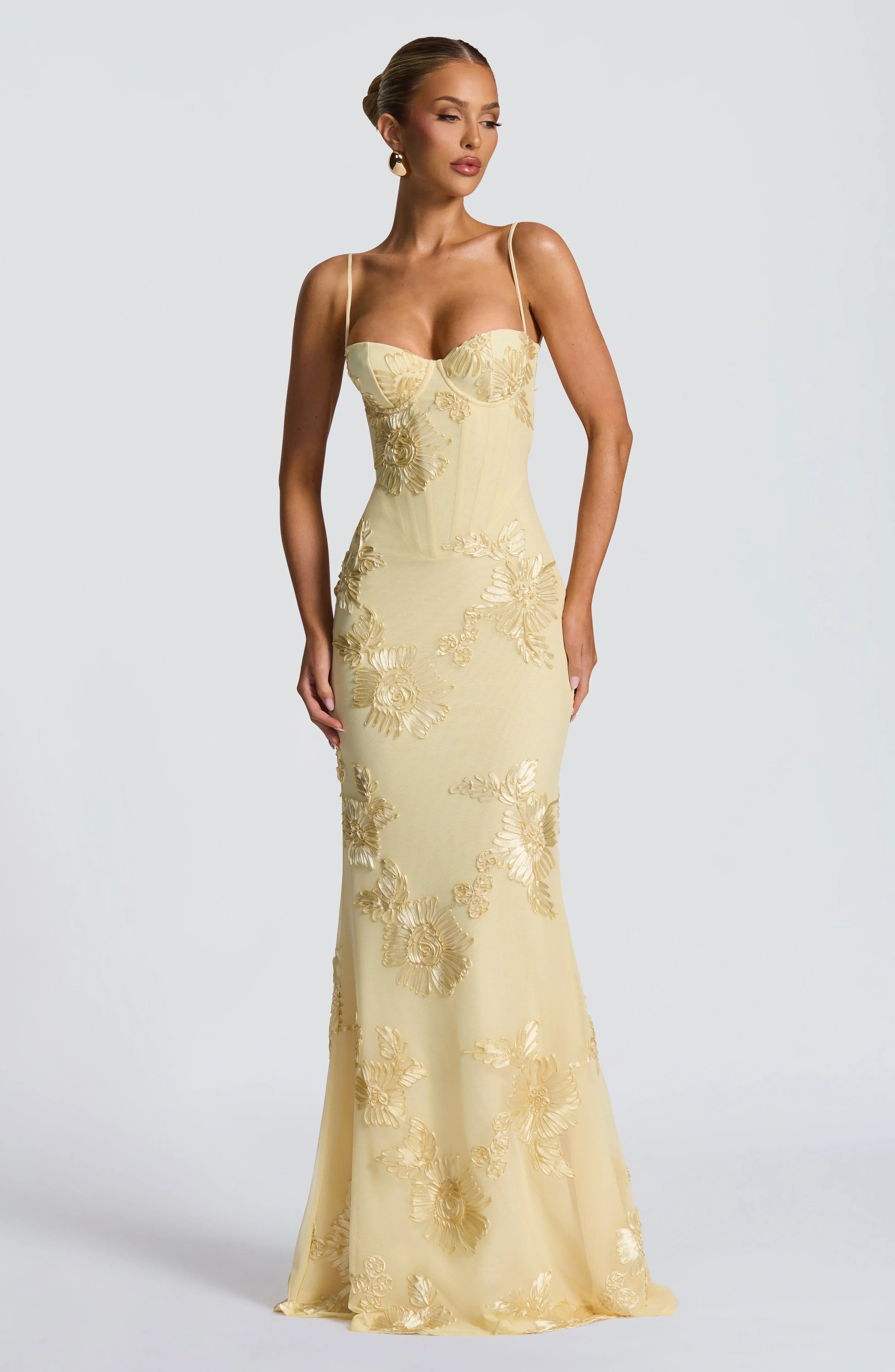 Lemon Nefertiti Maxi Dress