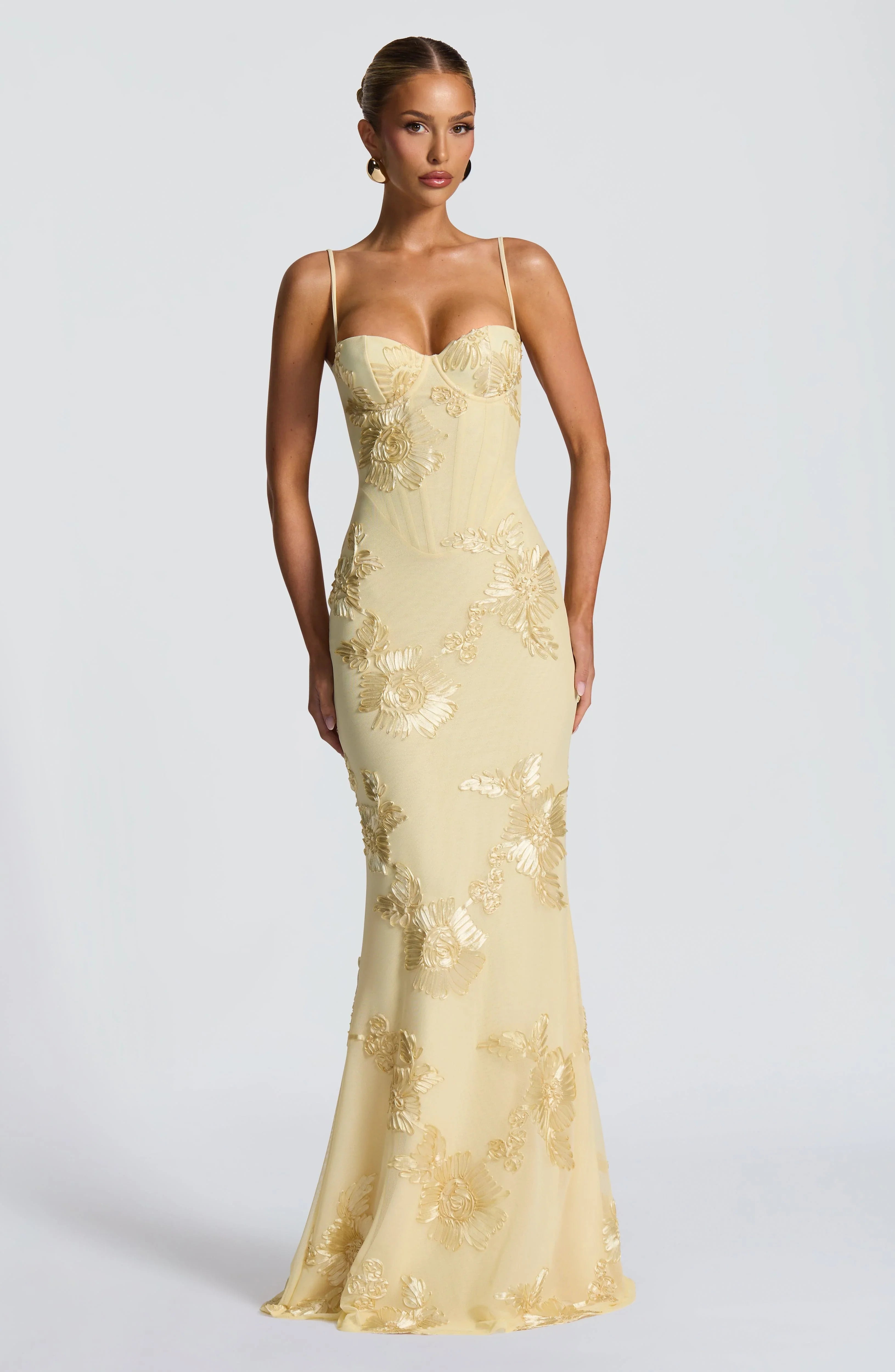Lemon Nefertiti Maxi Dress