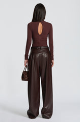 Pearson Plum Brown Bodysuit