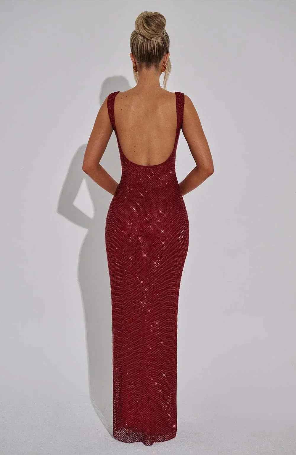 Petra Wine Maxi Dress
