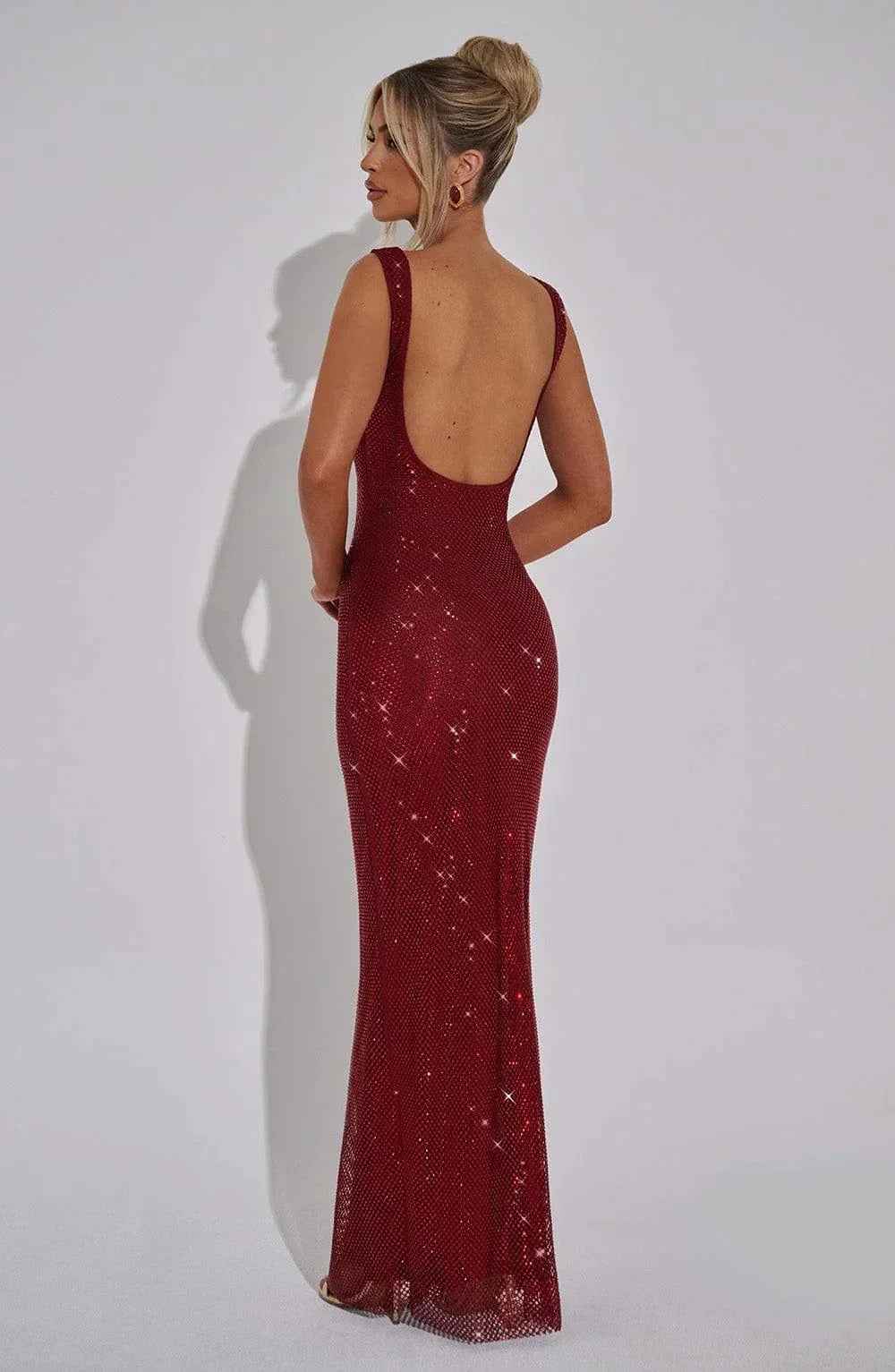 Petra Wine Maxi Dress