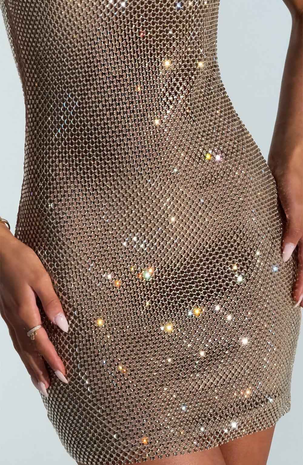 Gold Petra Mini Dress