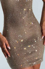 Gold Petra Mini Dress