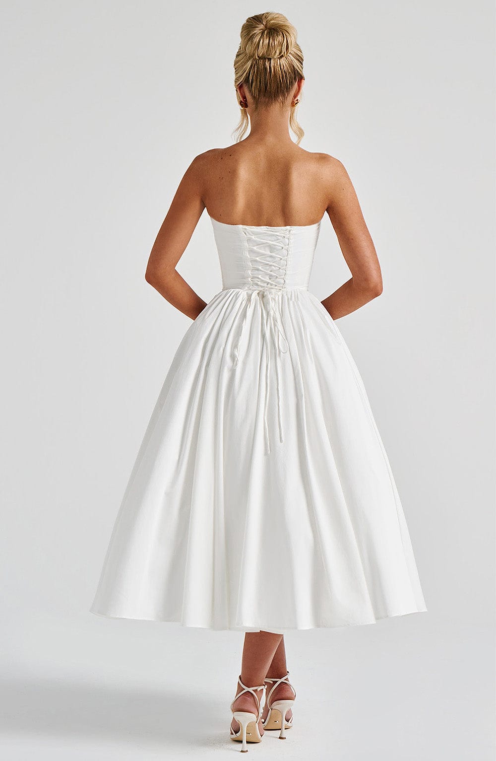 Ivory Prim Midi Dress