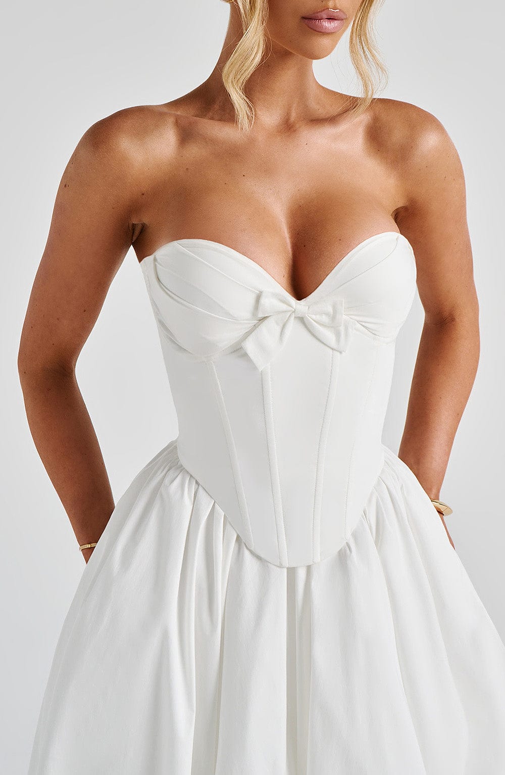 Ivory Prim Midi Dress