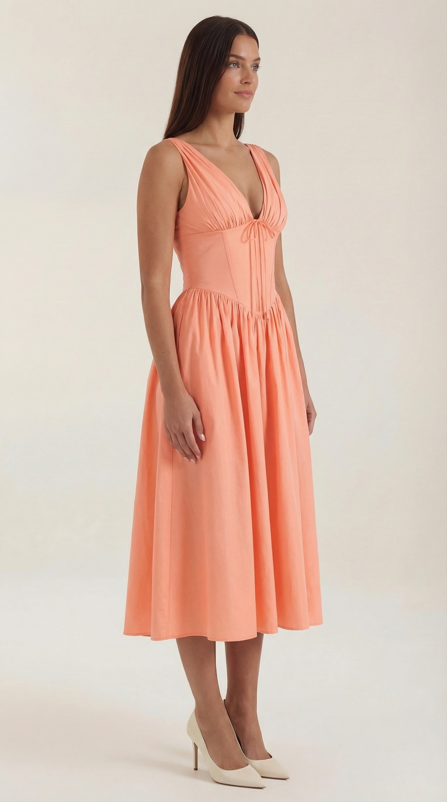 Cassiopeia Midi Plunge Dress