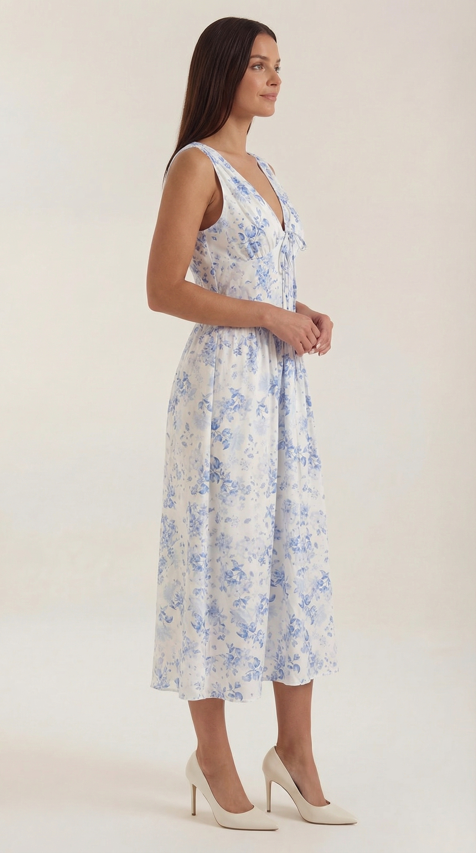 Cassiopeia Midi Plunge Dress