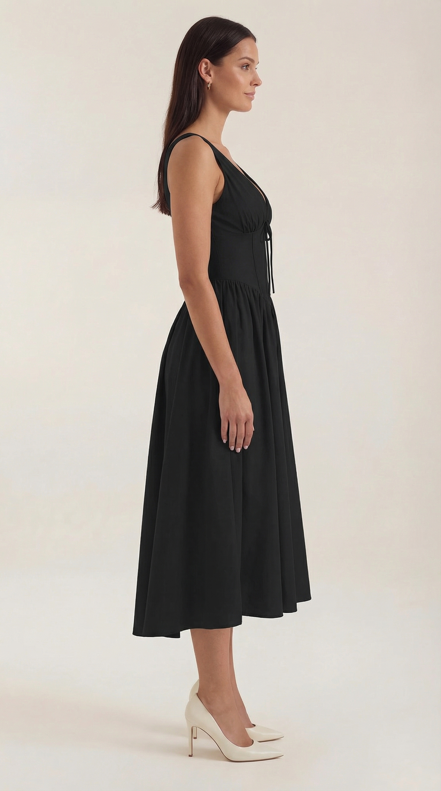 Cassiopeia Midi Plunge Dress