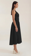 Cassiopeia Midi Plunge Dress