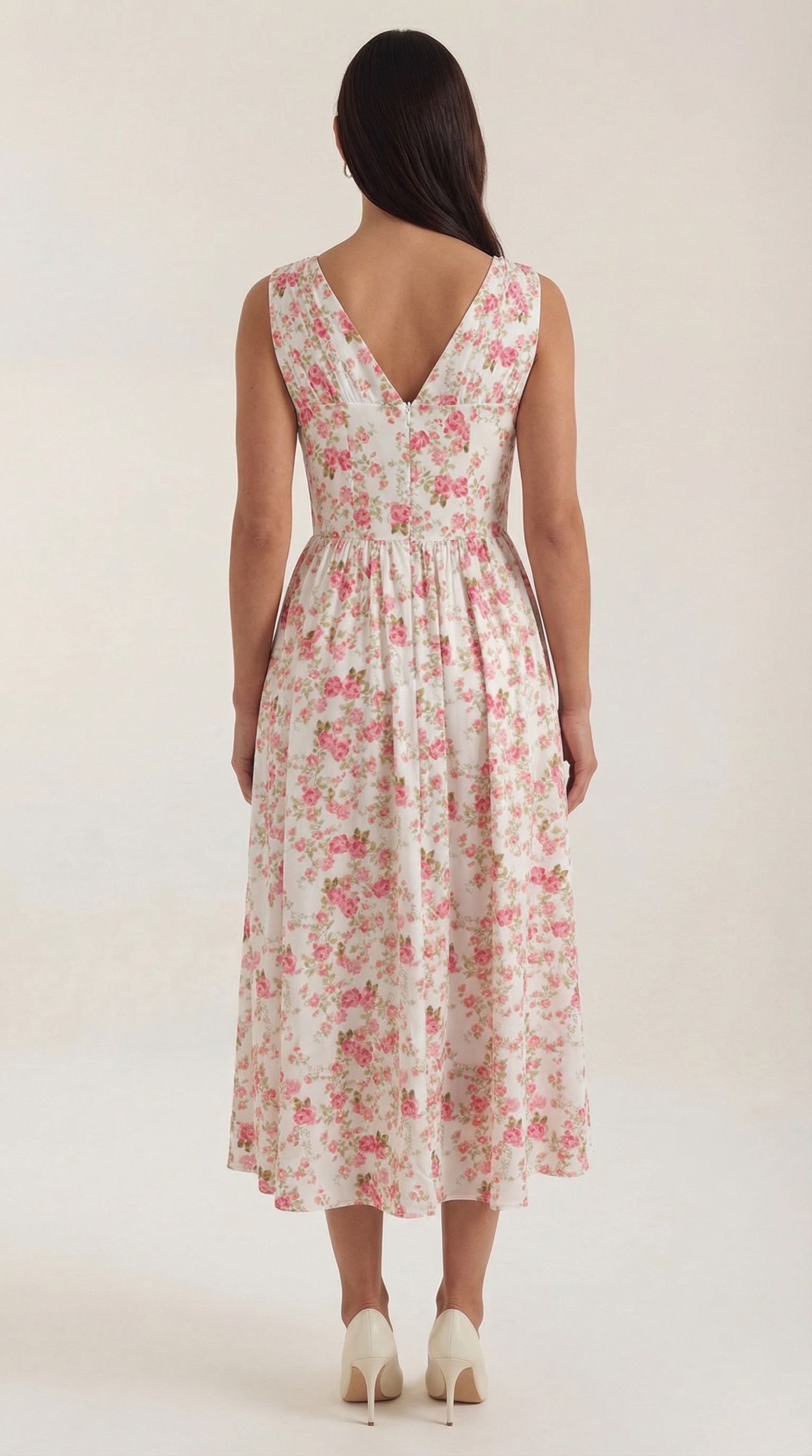 Cassiopeia Midi Plunge Dress
