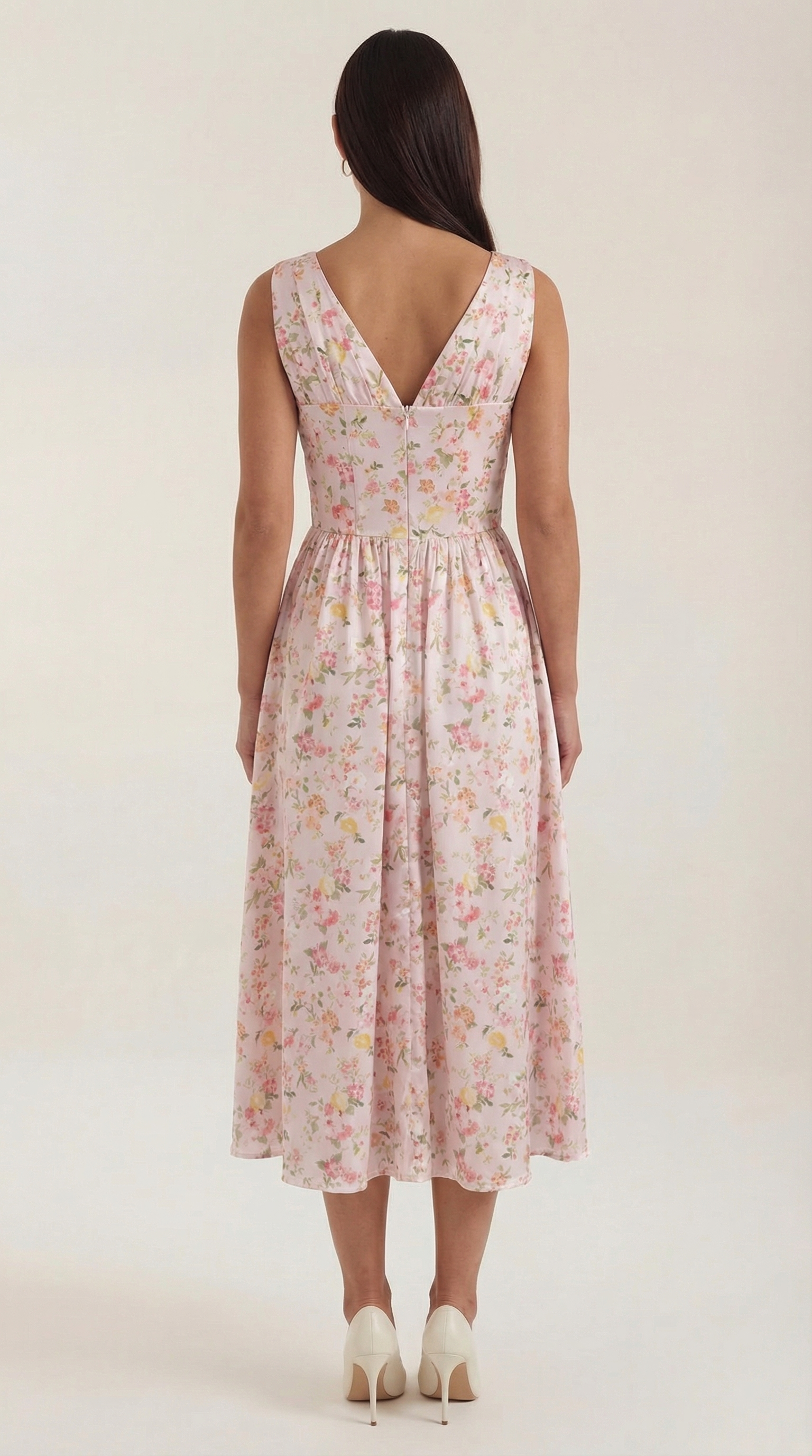 Cassiopeia Midi Plunge Dress