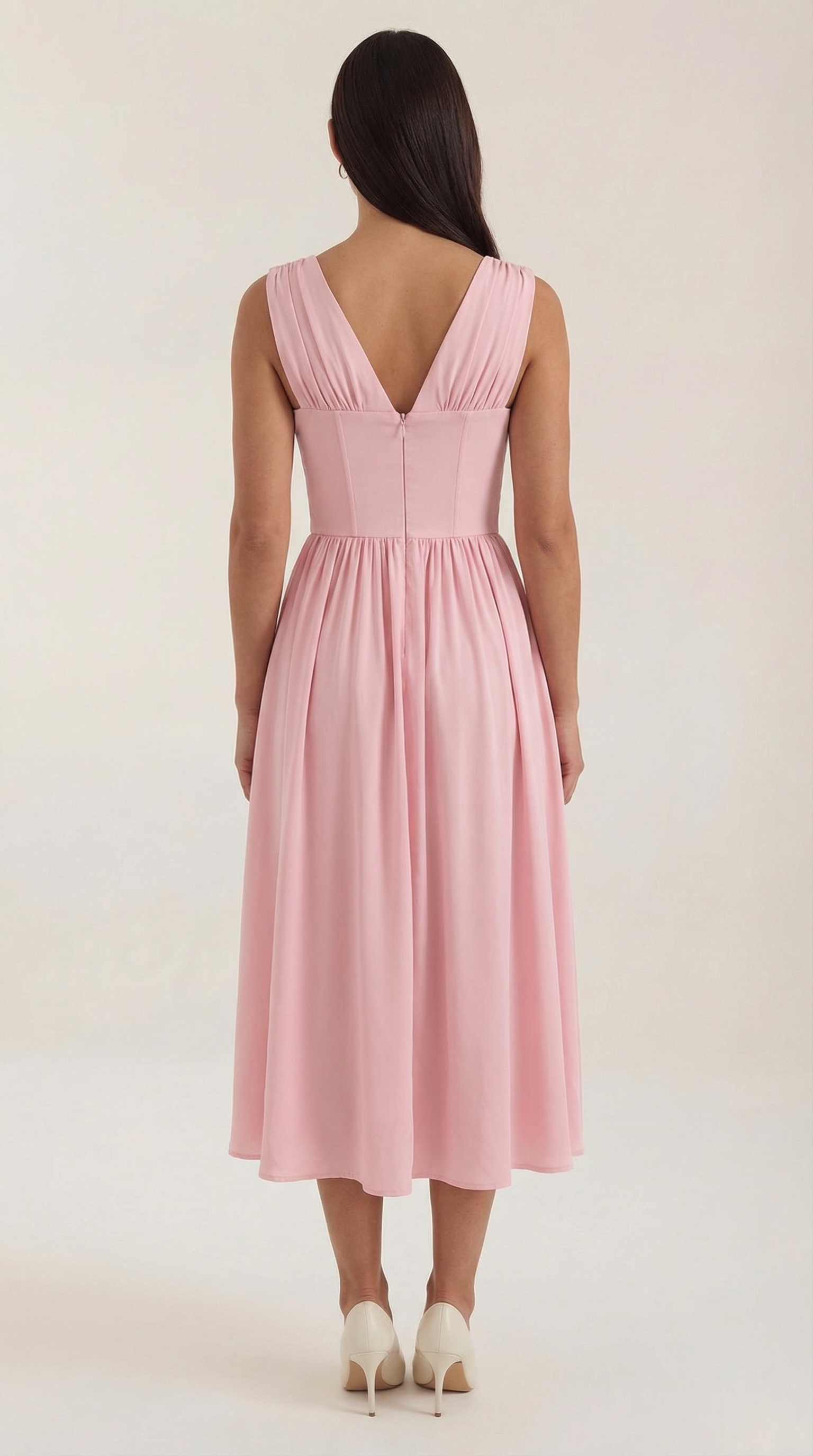 Cassiopeia Midi Plunge Dress
