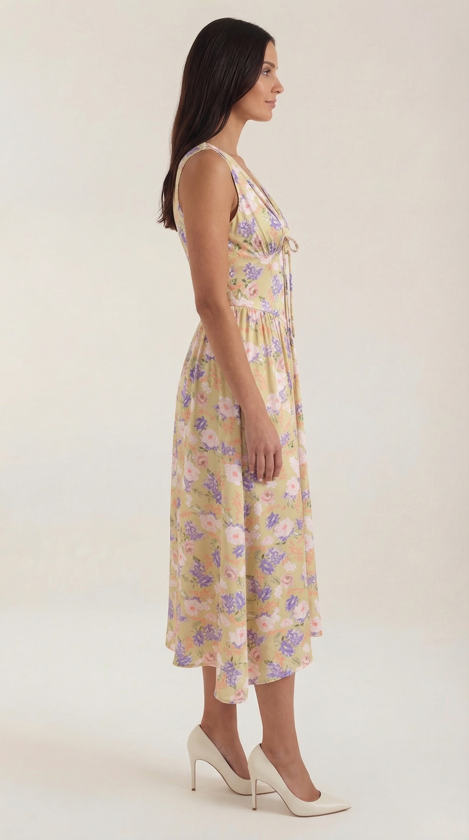 Cassiopeia Midi Plunge Dress