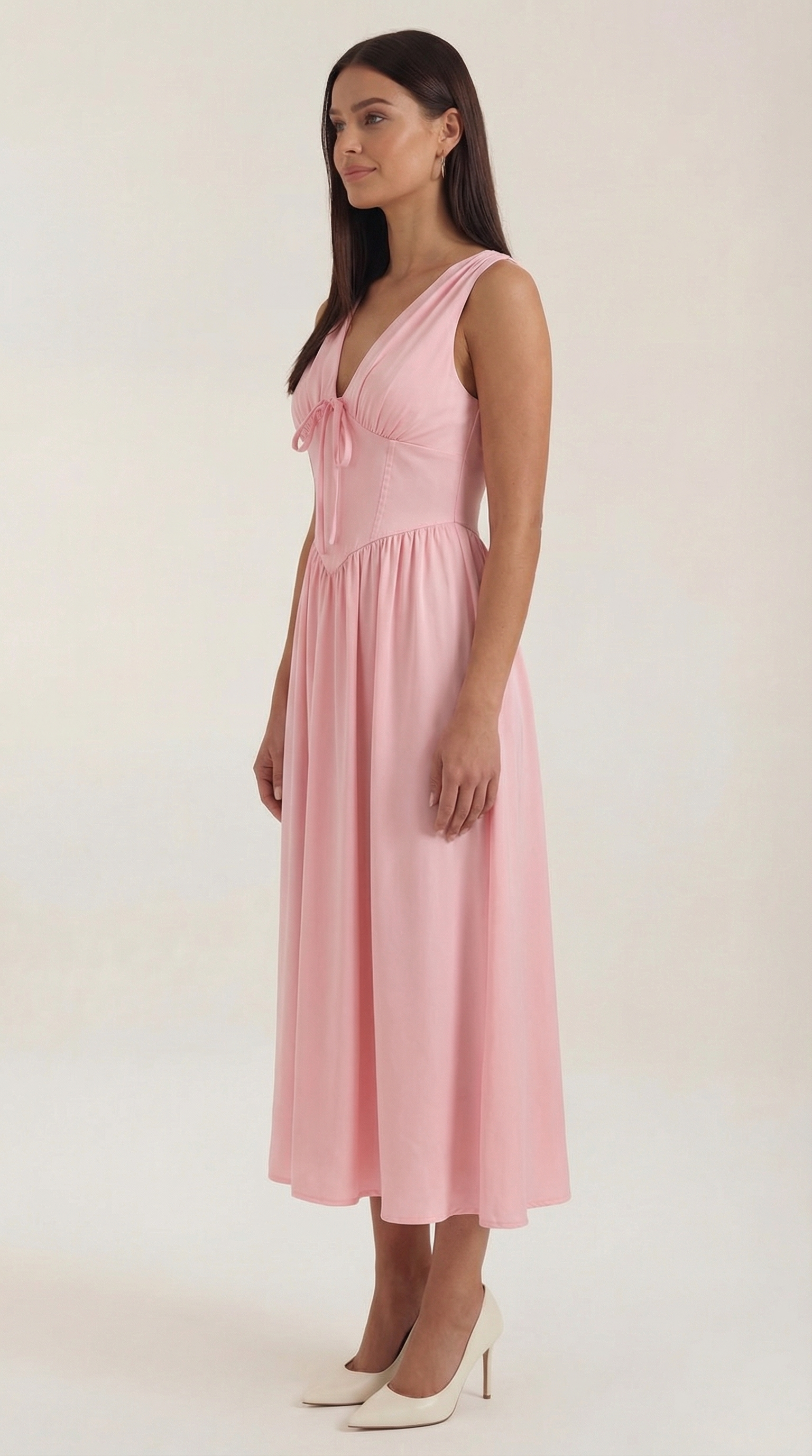 Cassiopeia Midi Plunge Dress