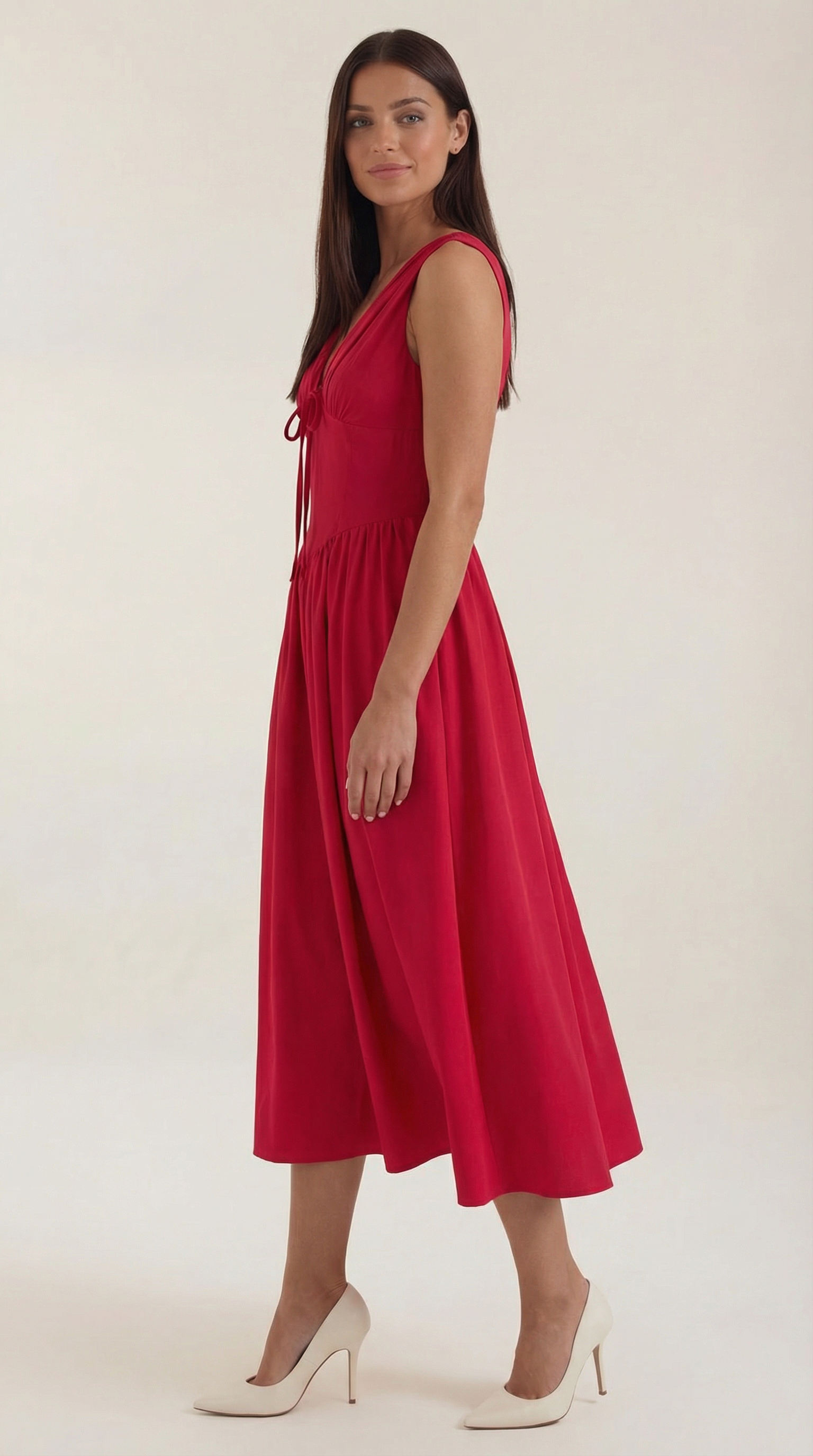 Cassiopeia Midi Plunge Dress
