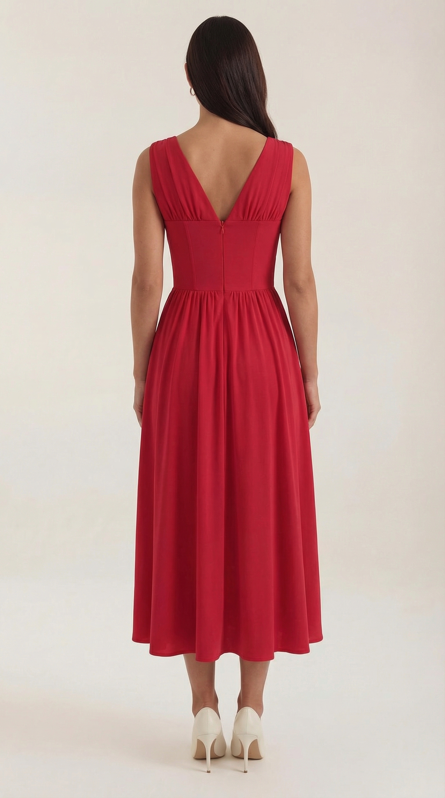 Cassiopeia Midi Plunge Dress