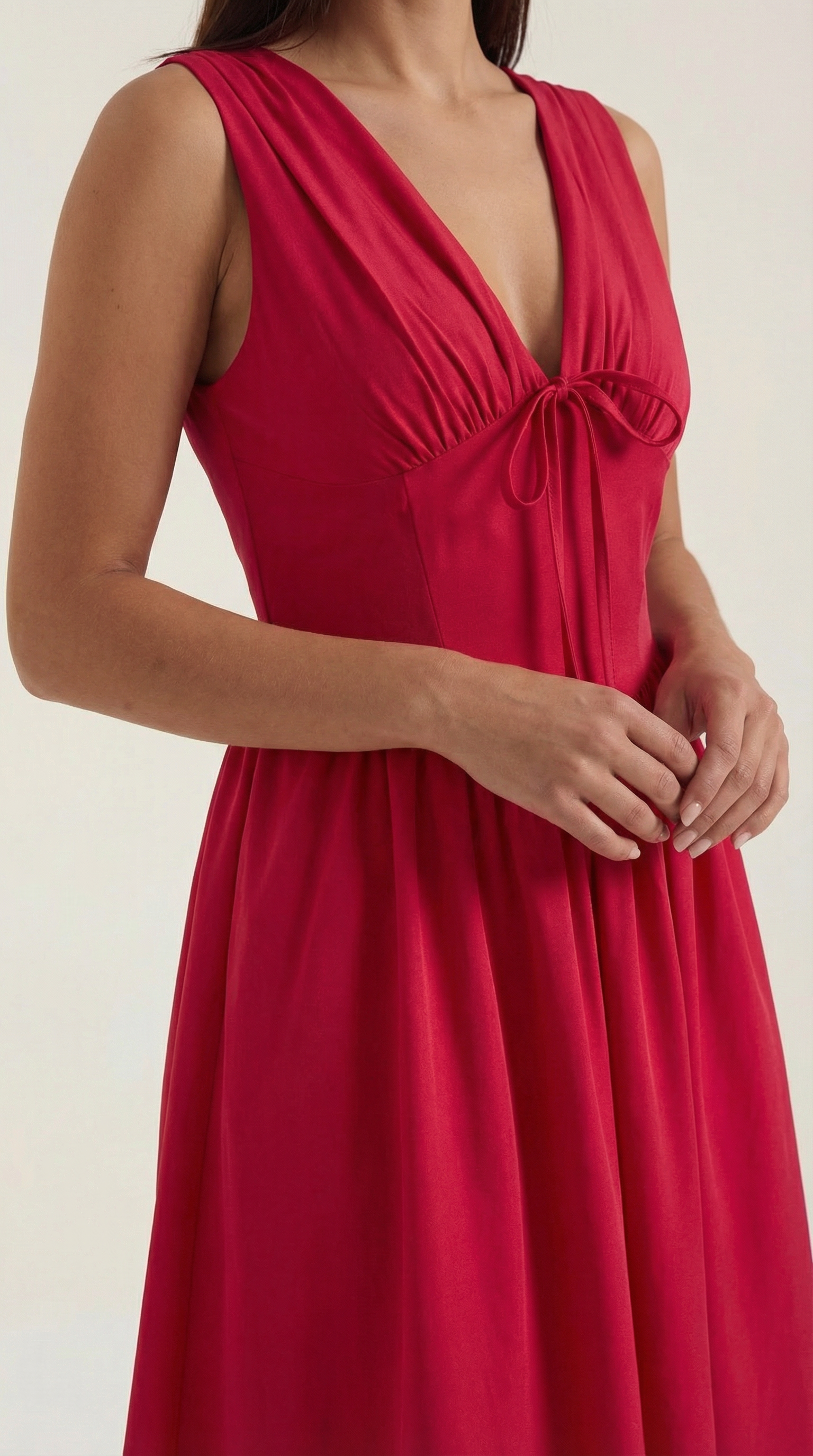 Cassiopeia Midi Plunge Dress