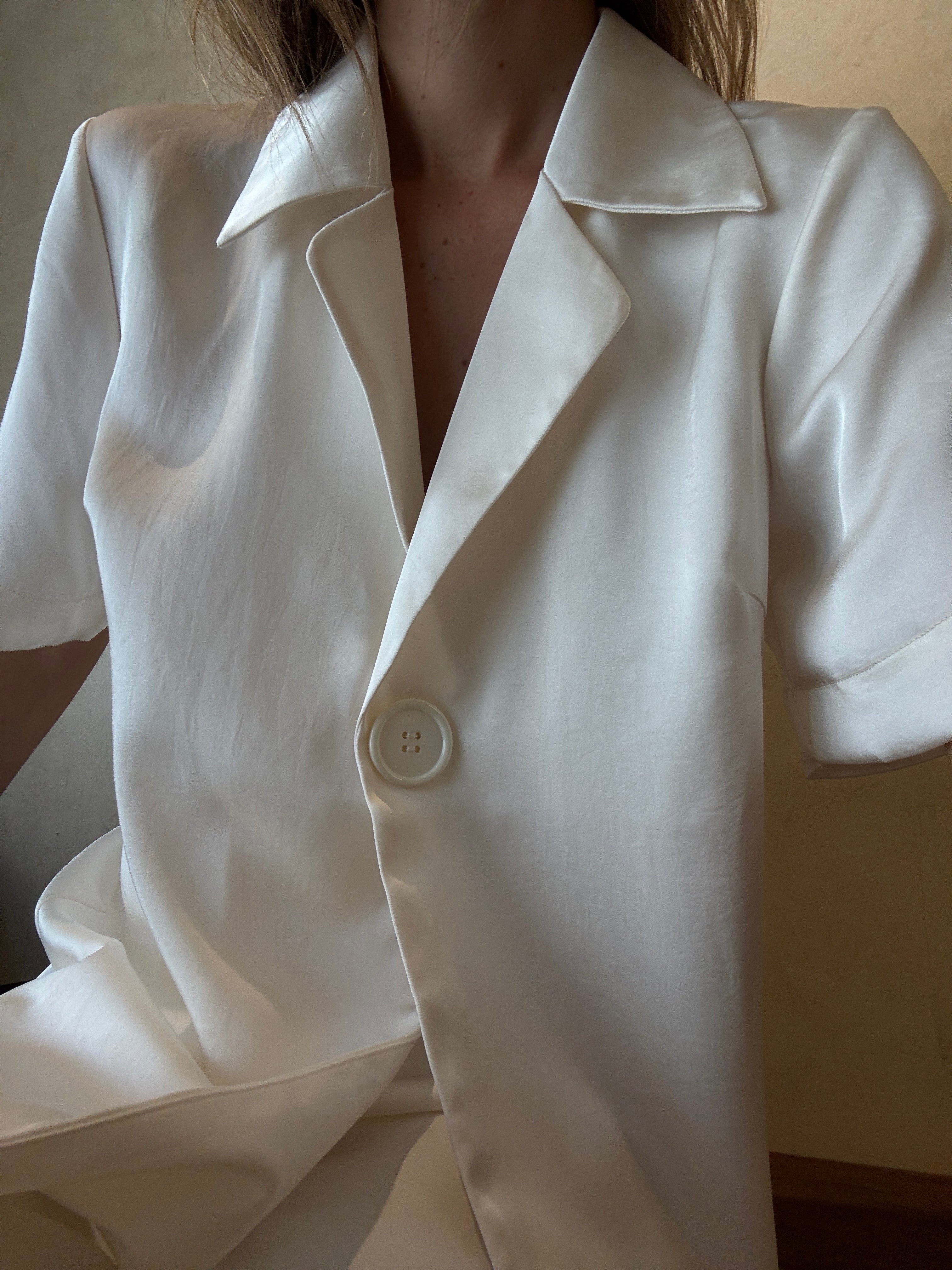 Imogen Cream Button-Up Shirt