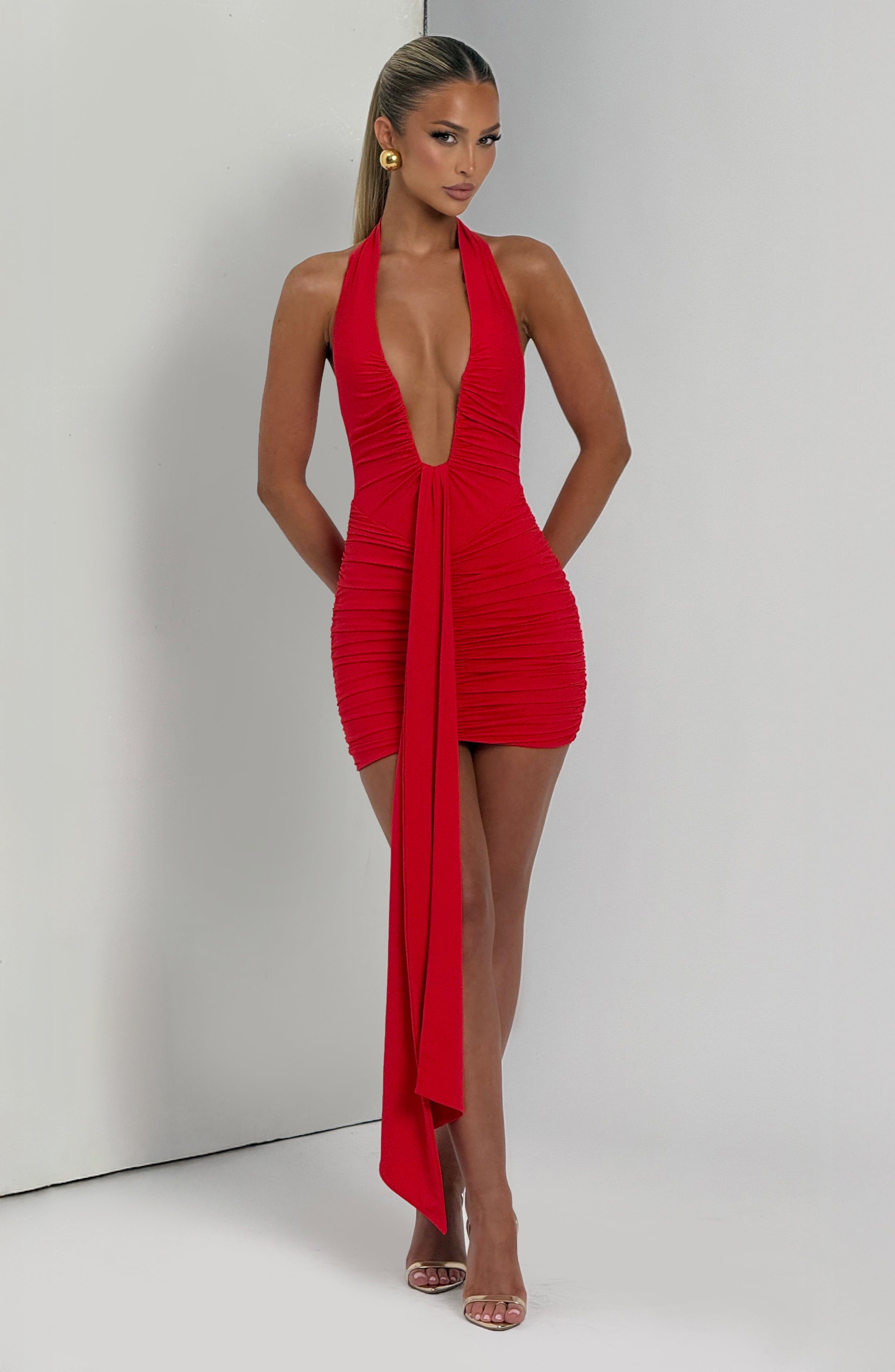 Rosetta Red Mini Dress