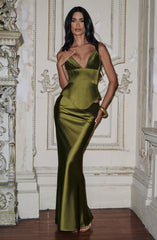 Deep Olive Rowan Corset