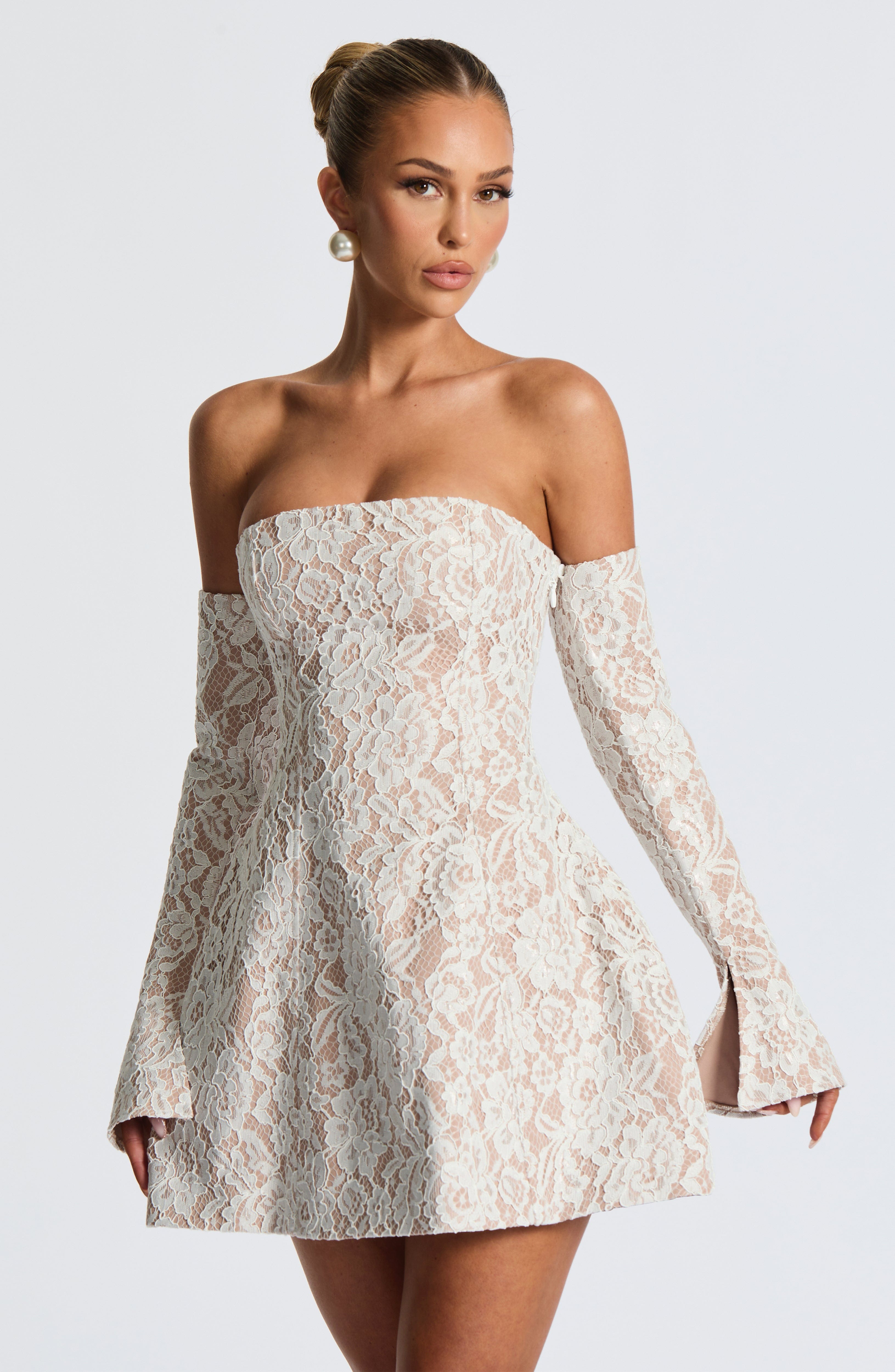 Salone Ivory Mini Dress